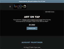 Tablet Screenshot of paintandpints.com